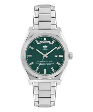 Adidas Code Five 40mm Green Dial Stainless Steel Watch AOSY23540