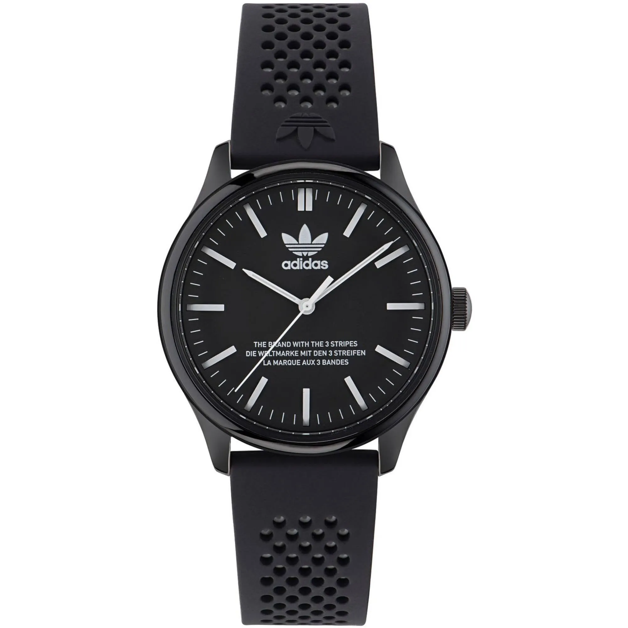 Adidas Men's Watch - Originals Quartz Black Dial Silicone Rubber Strap | AOSY23031
