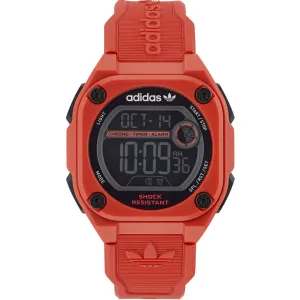 Adidas Men's Watch - Originals Quartz Black Digital Dial Rubber Strap | AOST23063