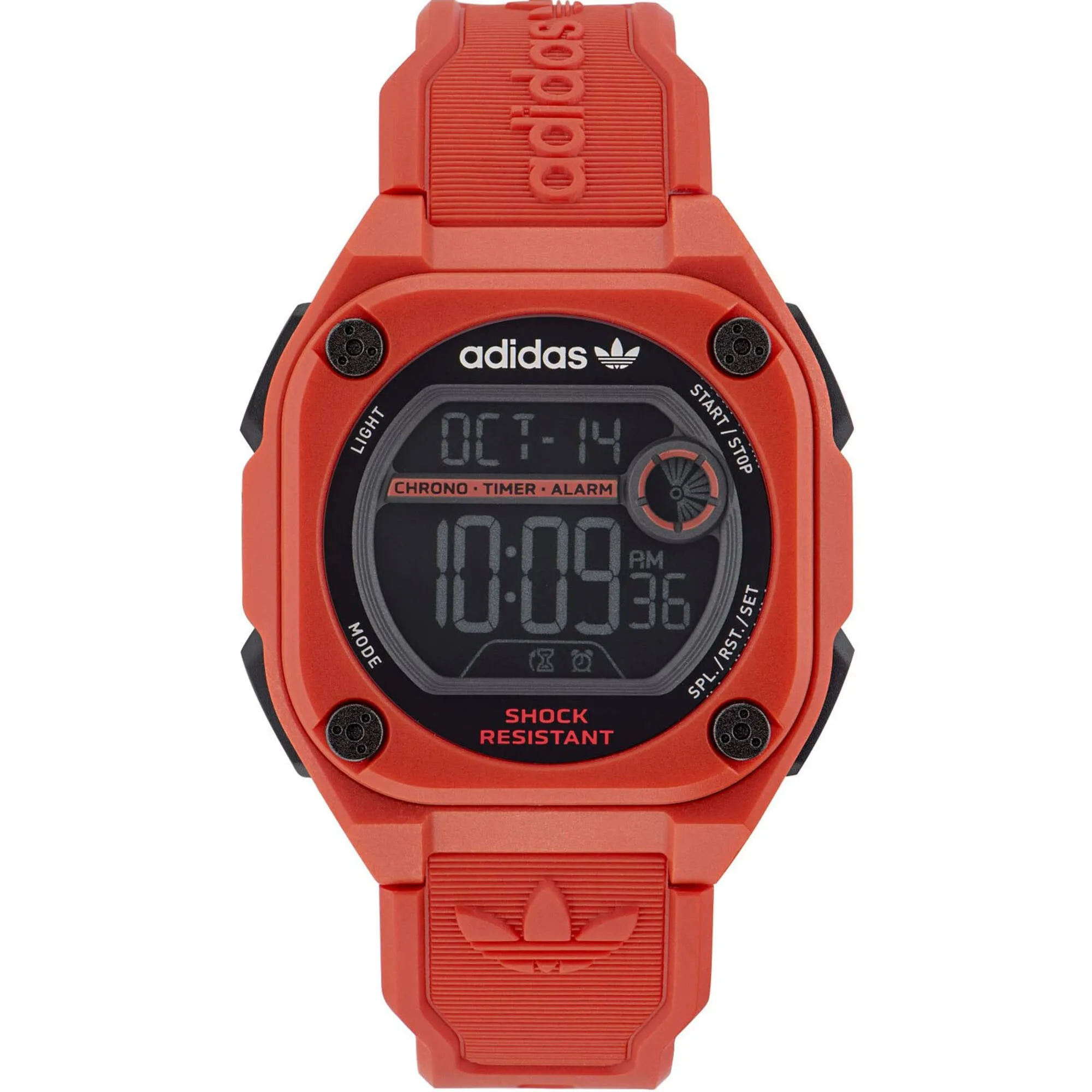 Adidas Men's Watch - Originals Quartz Black Digital Dial Rubber Strap | AOST23063