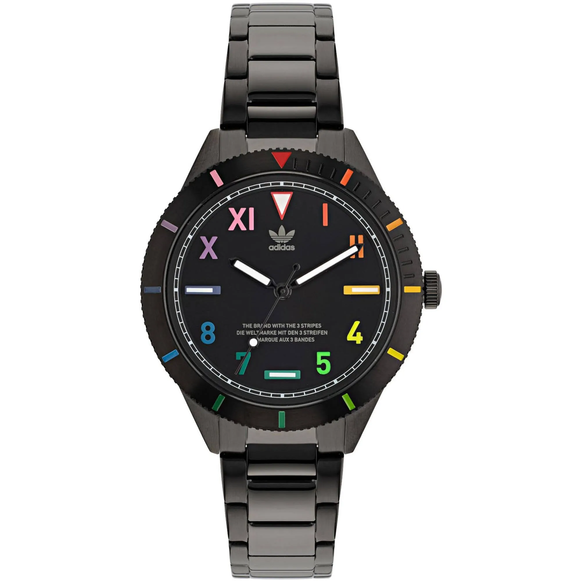Adidas Men's Watch - Originals Quartz Black Stainless Steel Bracelet | AOFH22056