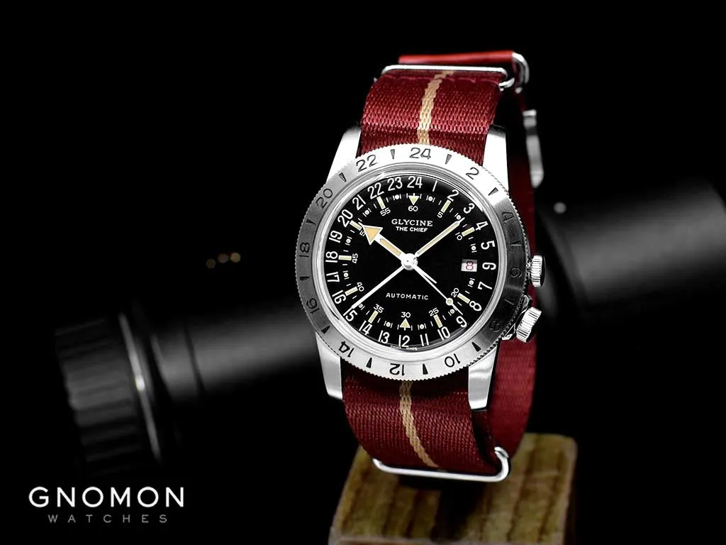 Airman ??The Chief?? GMT Black - Military Nylon Strap Ref. GL0472