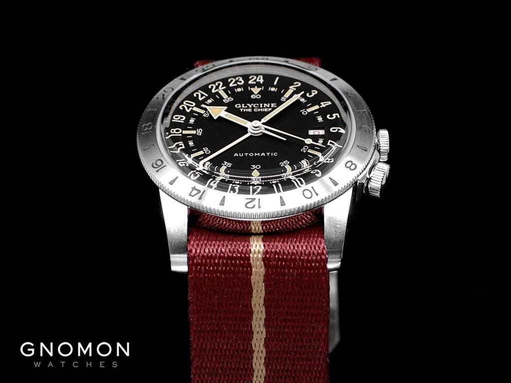 Airman ??The Chief?? GMT Black - Military Nylon Strap Ref. GL0472