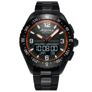 Alpina Men's Smartwatch - AlpinerX HSW Black Dial | AL-283LBO5AQ6B