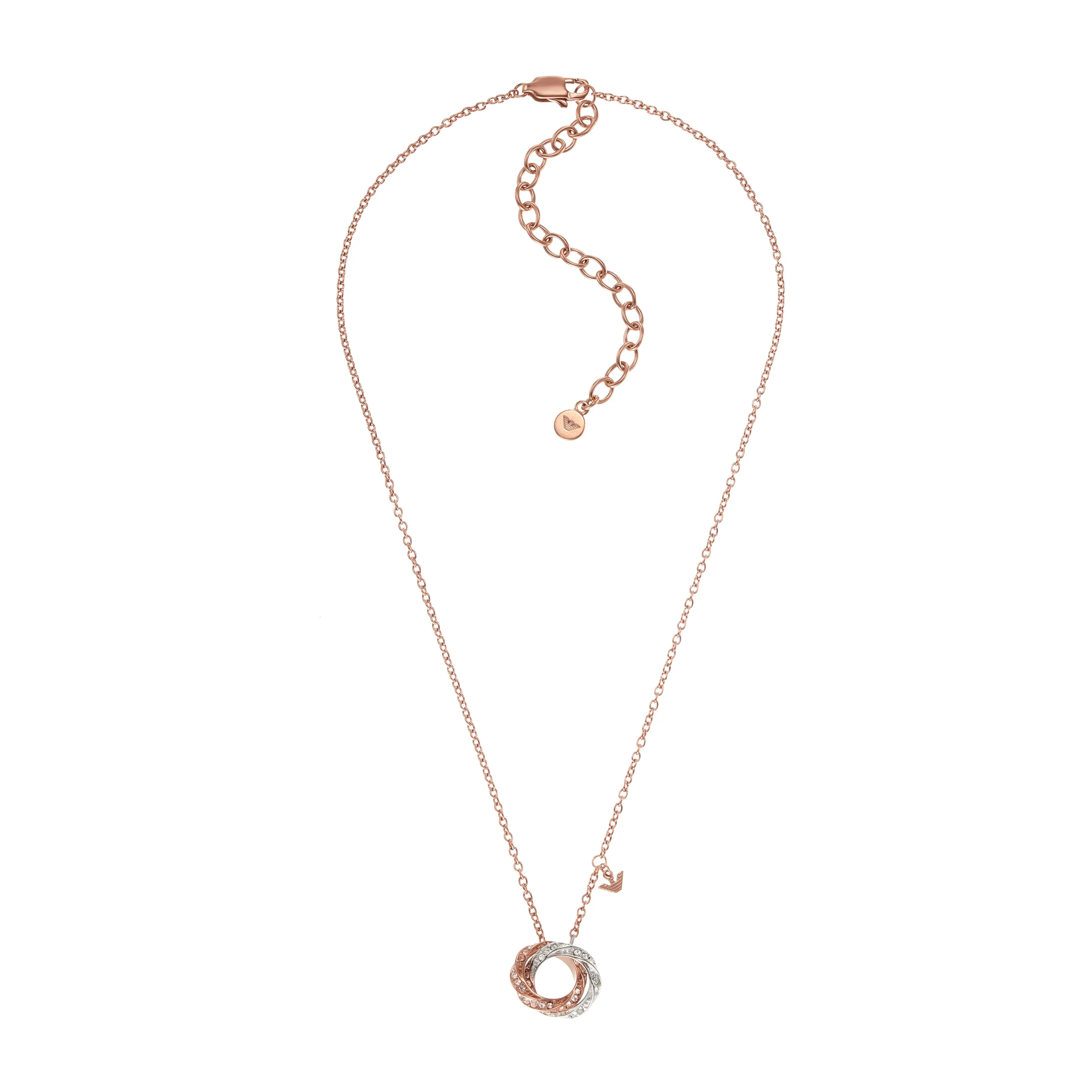 Armani Elegant Two Tone Crystal Necklace EGS3004221