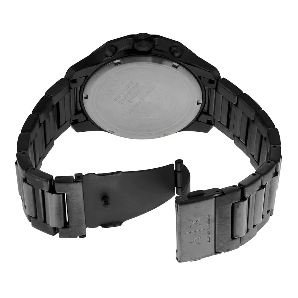 Armani Exchange Black Chronograph Watch Bold Design AX7153SET