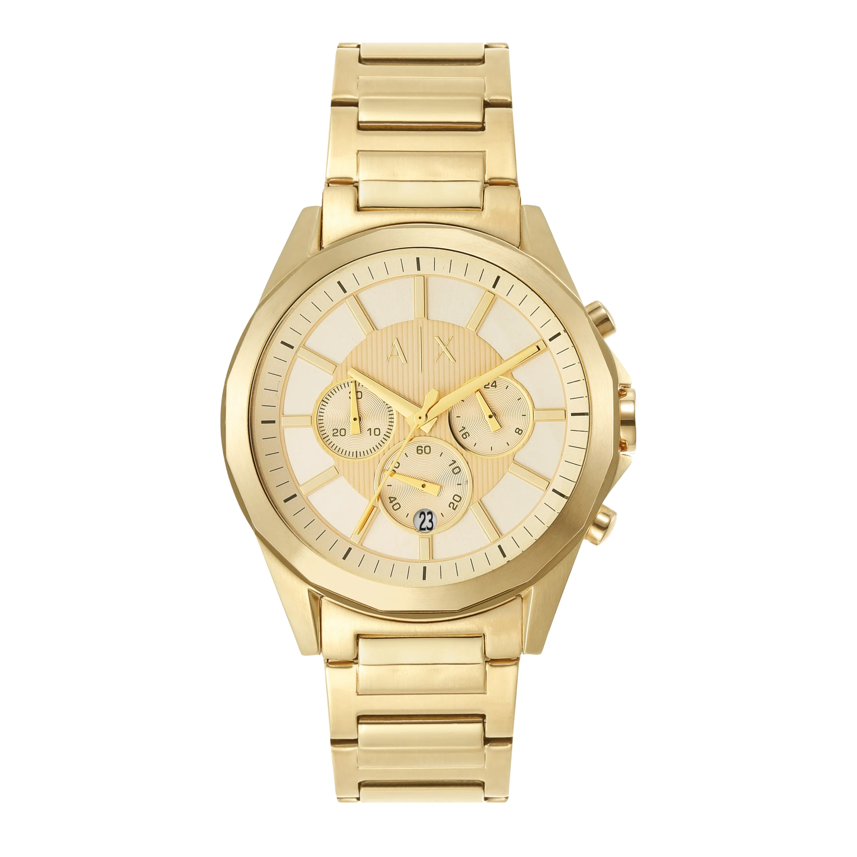 Armani Exchange Drexler Gold Stainless Steel Luxury Watch AX2602