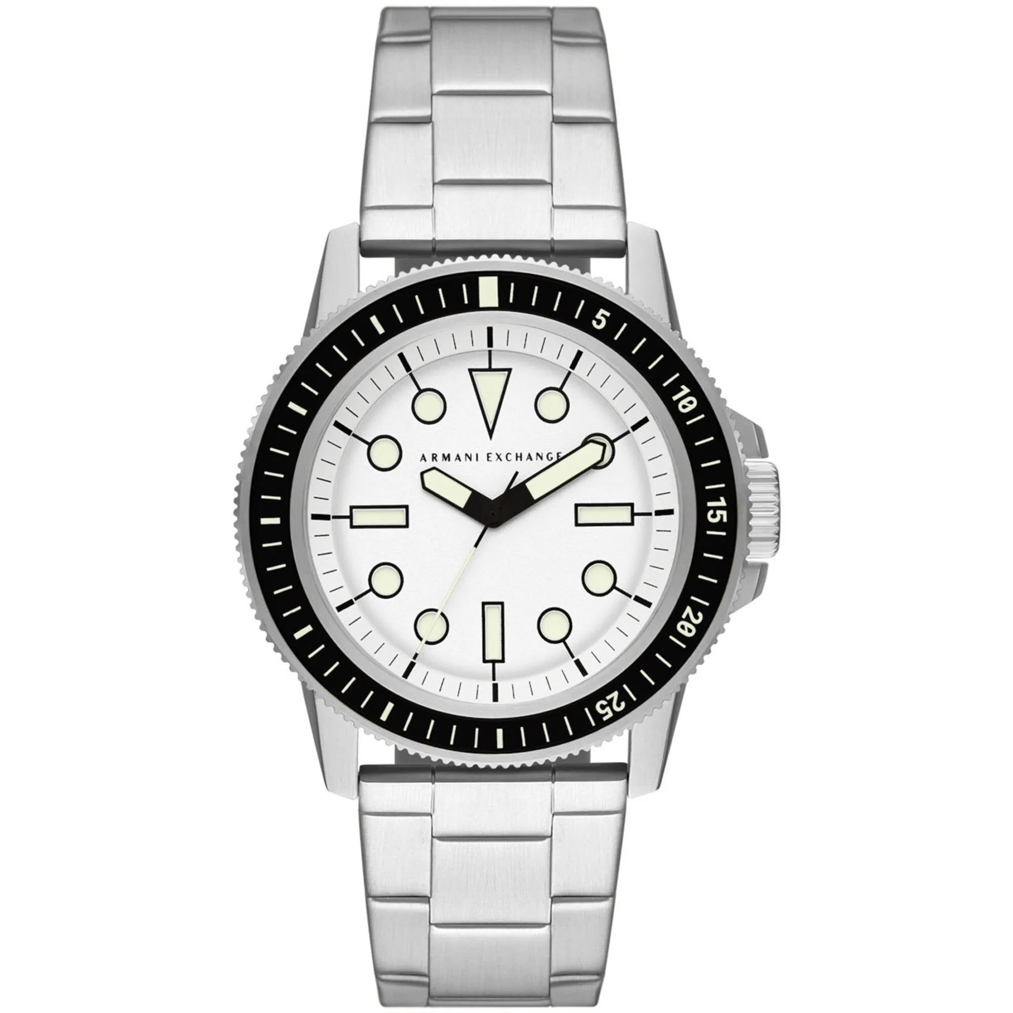 Armani Exchange Men's Watch - Classic Quartz Silver Tone Steel Bracelet | AX1853
