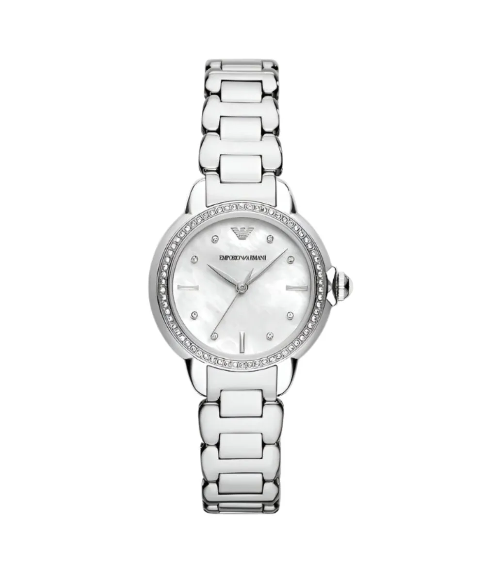 Armani Silver Dial Stainless Steel Watch Model AR11596