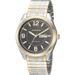Armitron 20/4591BKTT Day-Date Function Expansion Band Men's Watch