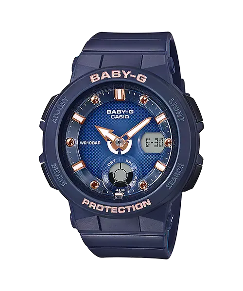 Baby-G Beach Traveler Series Blue Resin Band Watch BGA250-2A2