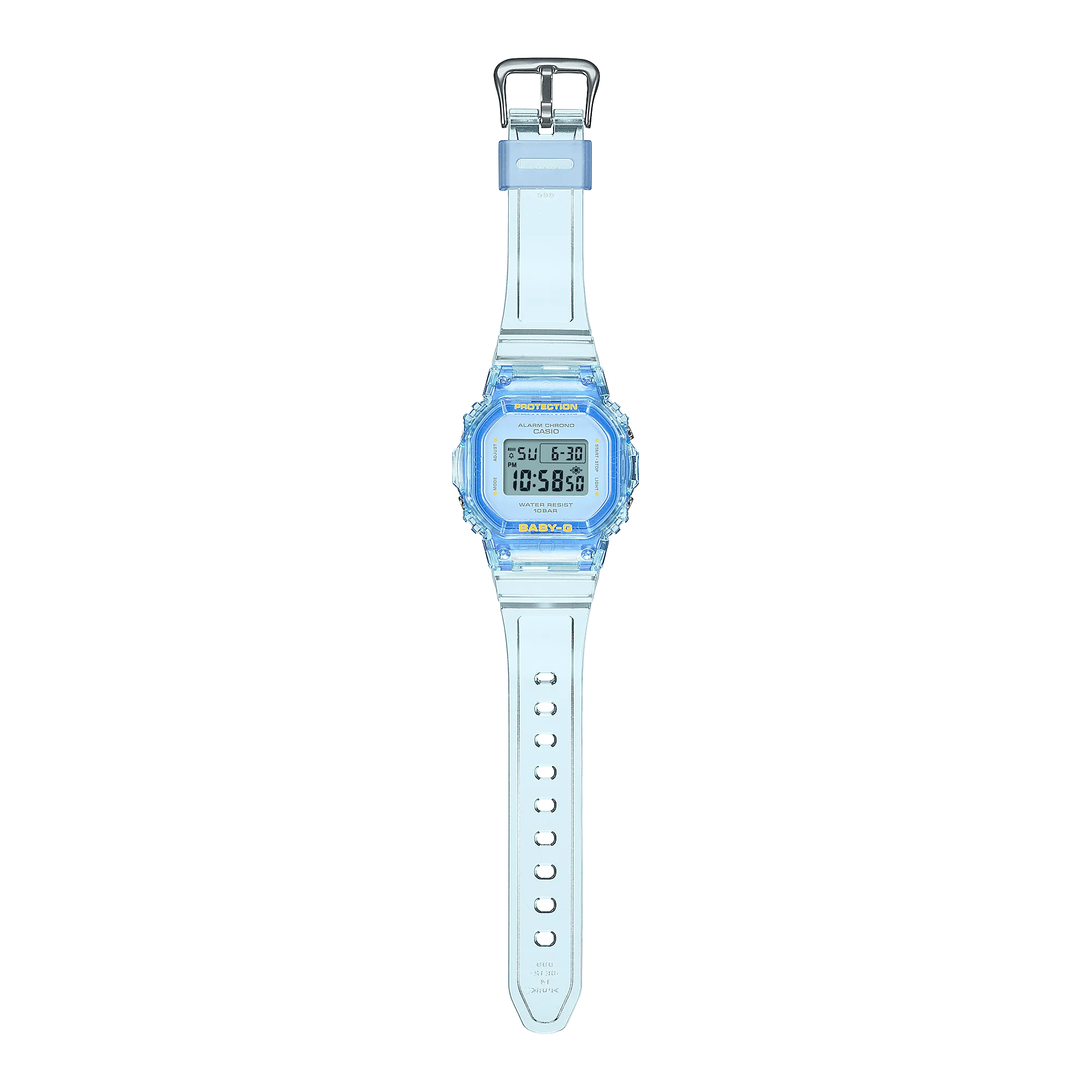 Baby-G Blue Dial Transparent Resin Band Watch BGD565SJ-2D