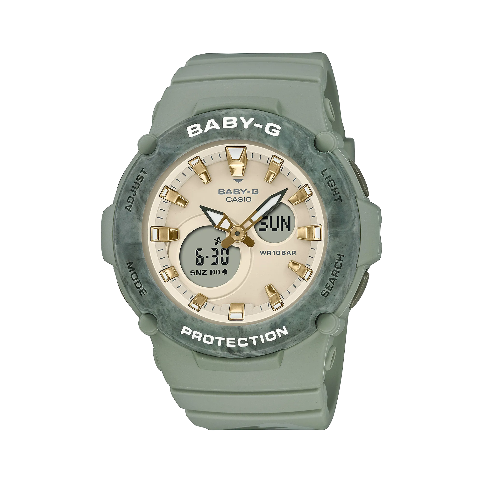 Baby-G DUO Outdoor Green Resin Band Watch BGA275M-3A