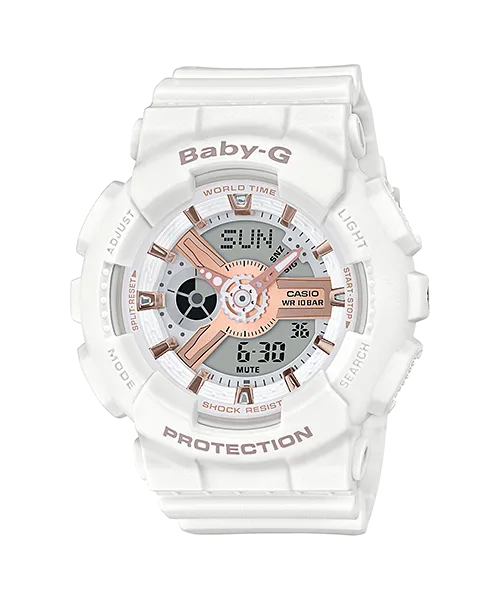 Baby-G DUO Rose Gold Accent BA110RG-7A