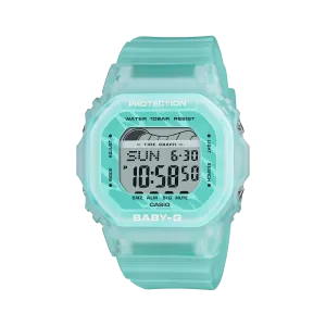 Baby-G Glide Digital Blue Green Resin Band Watch BLX565S-2D
