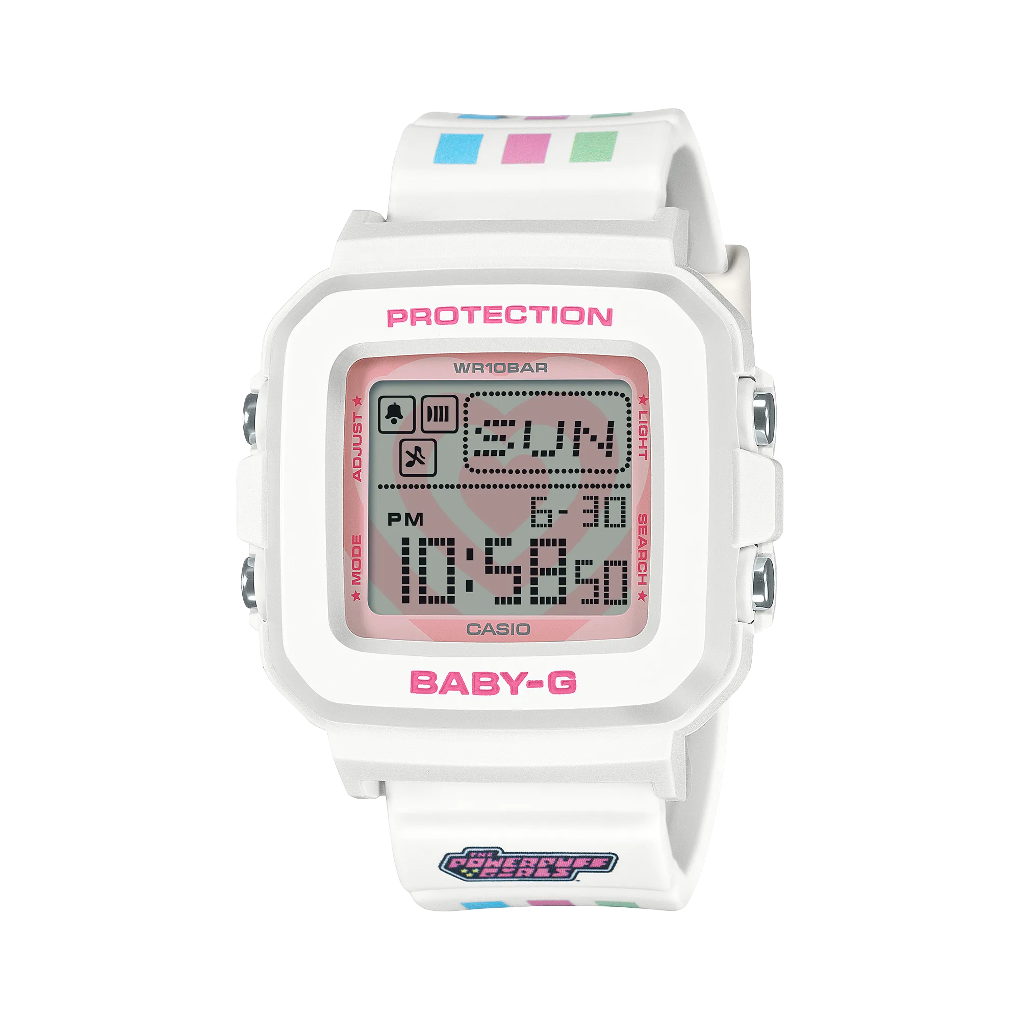 Baby G Powerpuff Girls Collaboration Resin Band Watch BGD10KPP-7D