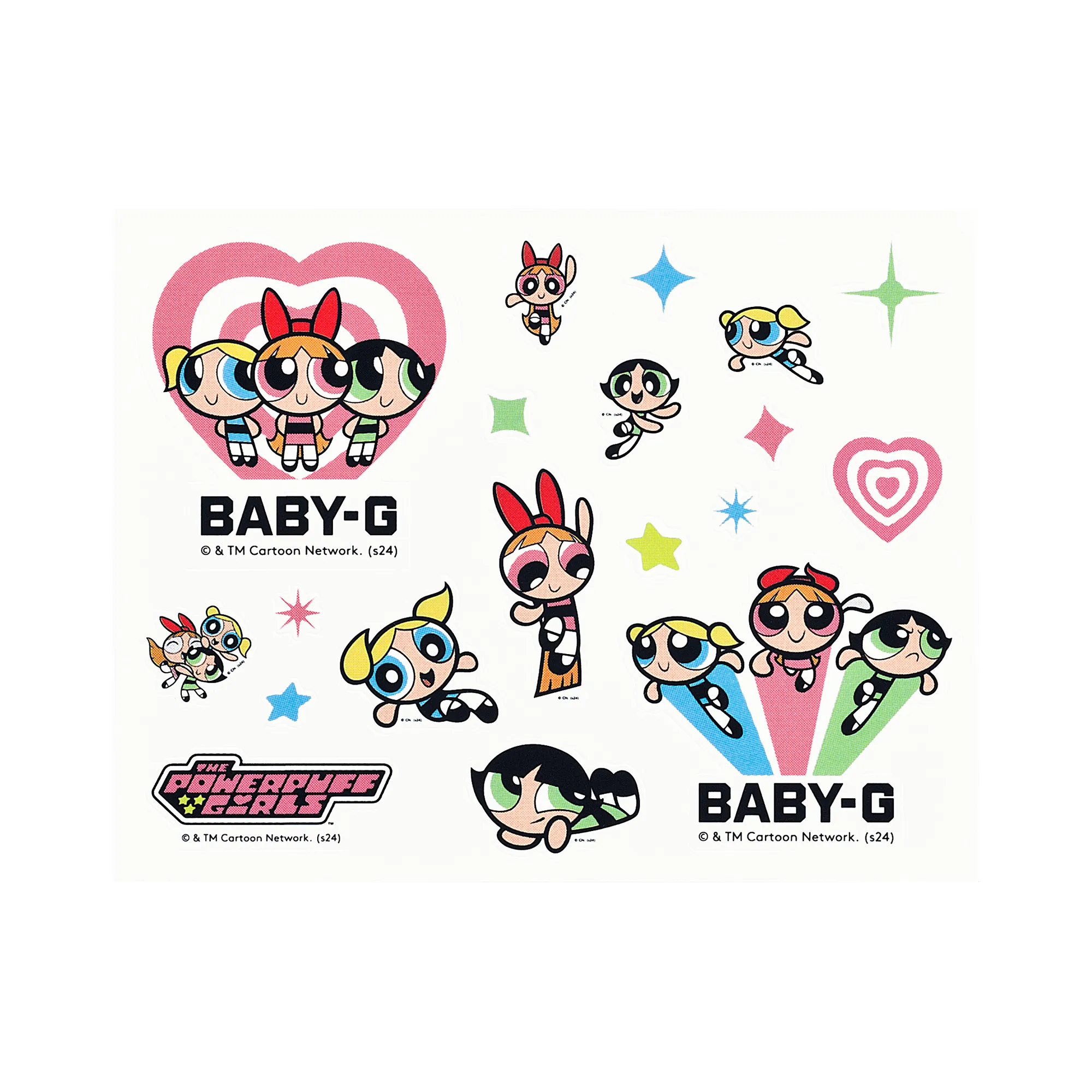 Baby G Powerpuff Girls Collaboration Resin Band Watch BGD10KPP-7D