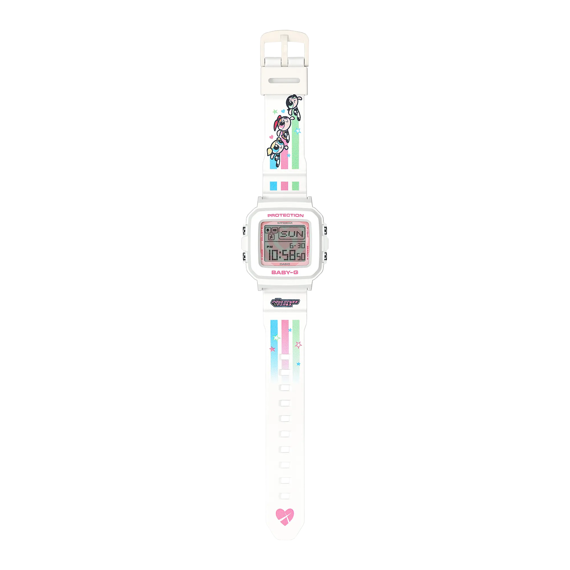 Baby G Powerpuff Girls Collaboration Resin Band Watch BGD10KPP-7D