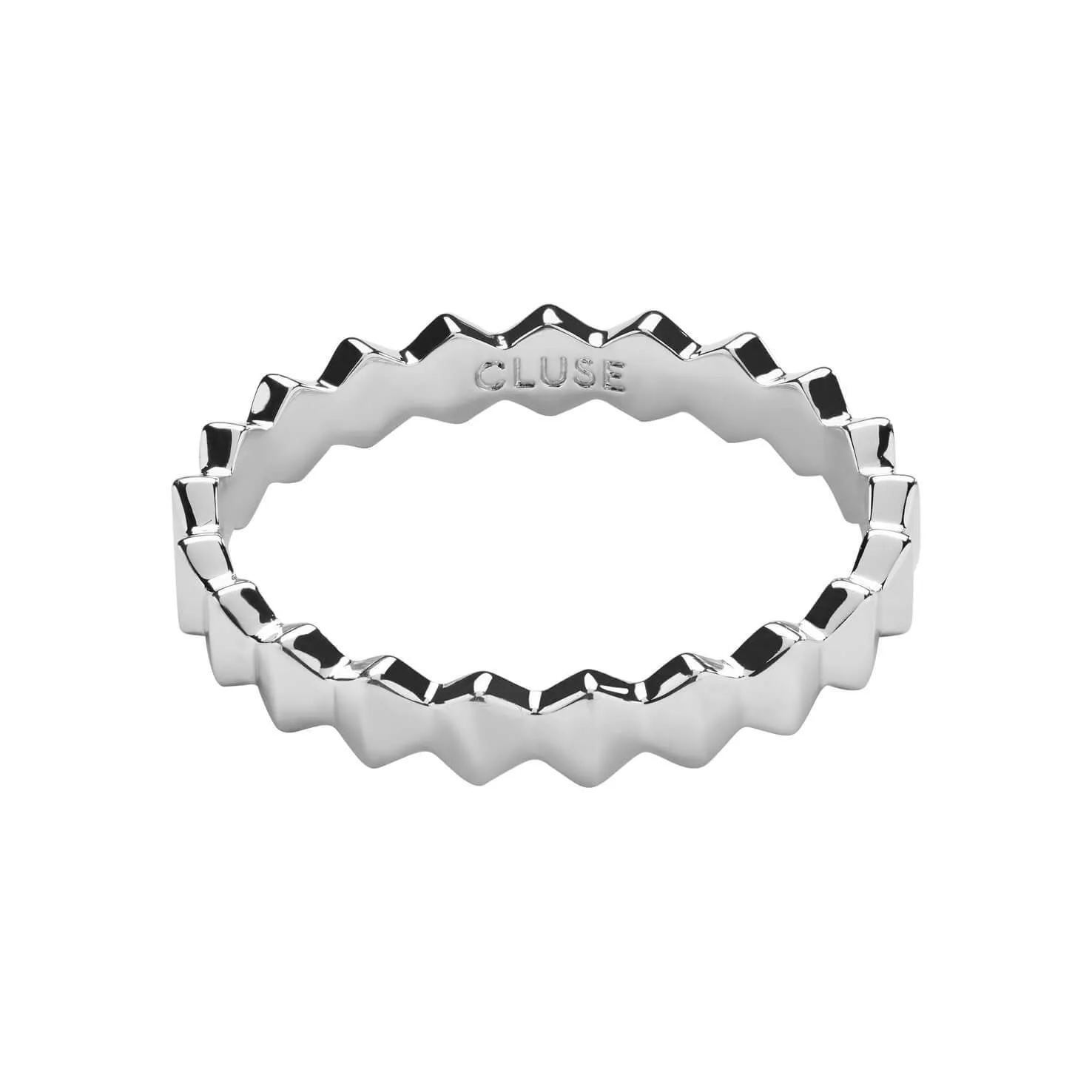 Bague CLUSE Essentielle Silver All Hexagons CLJ42006