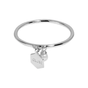 Bague CLUSE Essentielle Silver Hexagon and Pearl Charm CLJ42007