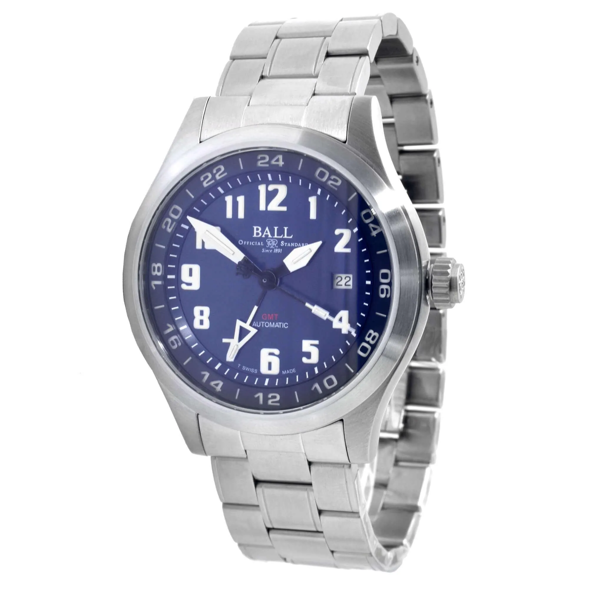Ball Men's Automatic Watch - Engineer III Blue Dial Silver Bracelet | GM1086C-S3-BE