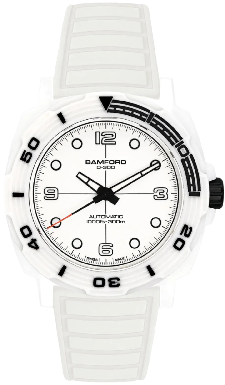 Bamford D-300 Gloss White Ceramic Watch