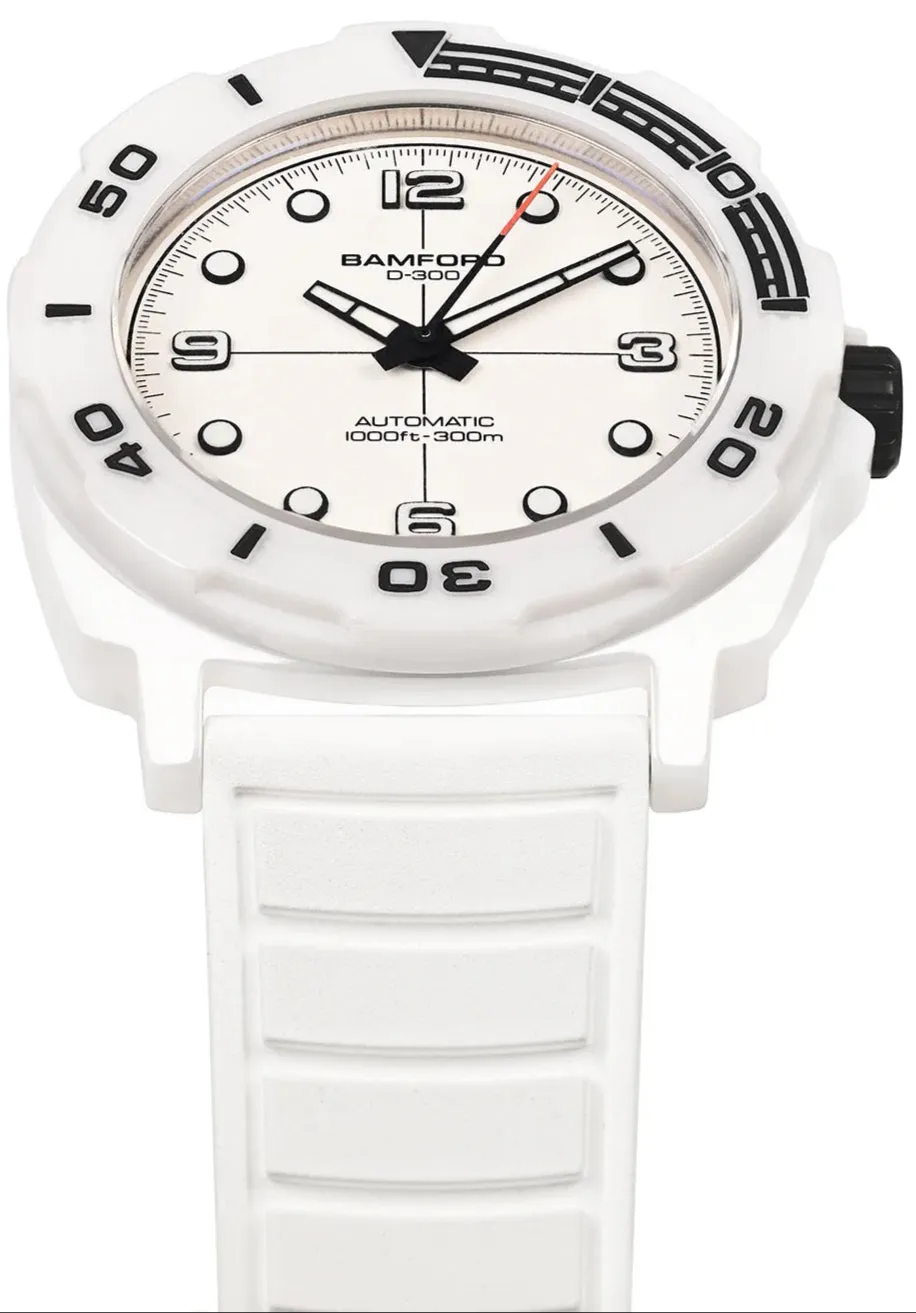 Bamford D-300 Gloss White Ceramic Watch