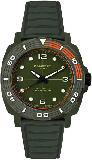 Bamford D-300 Matte Green Ceramic Watch