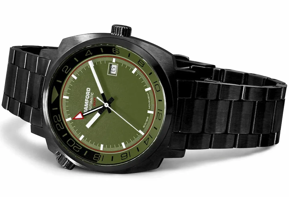 Bamford GMT Black California Green Black Watch