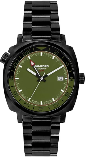 Bamford GMT Commando Blacksteel Watch