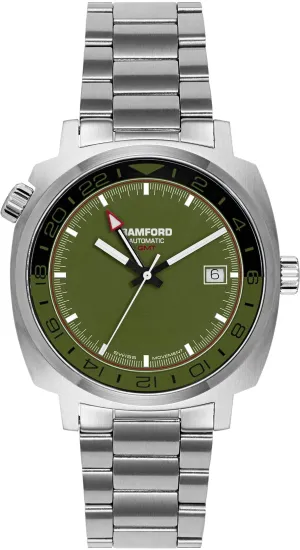 Bamford GMT Commando Steel Watch