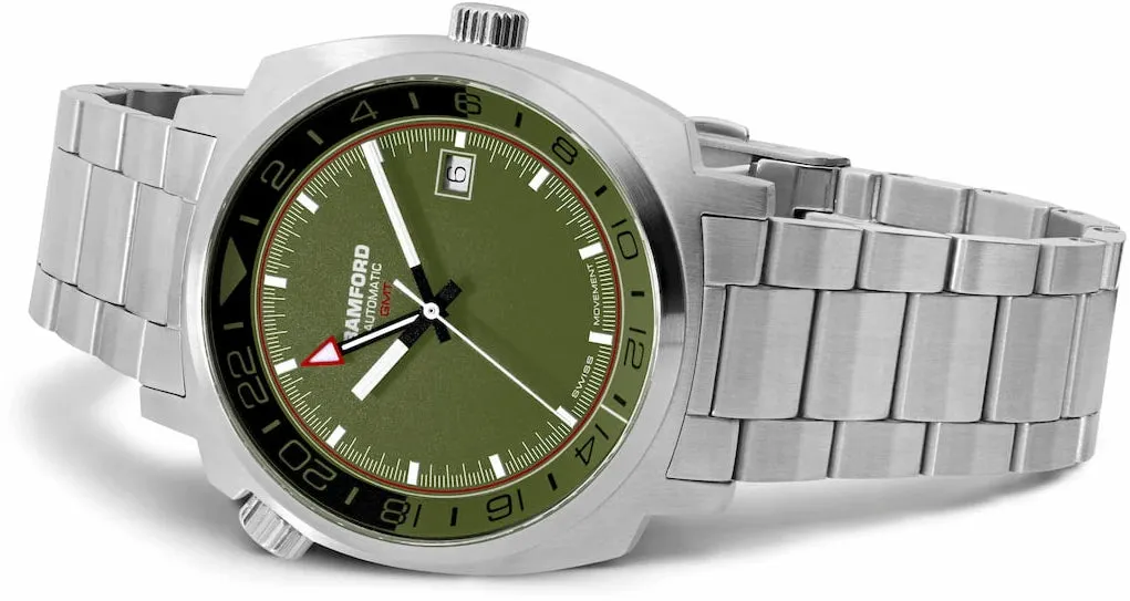 Bamford GMT Commando Steel Watch