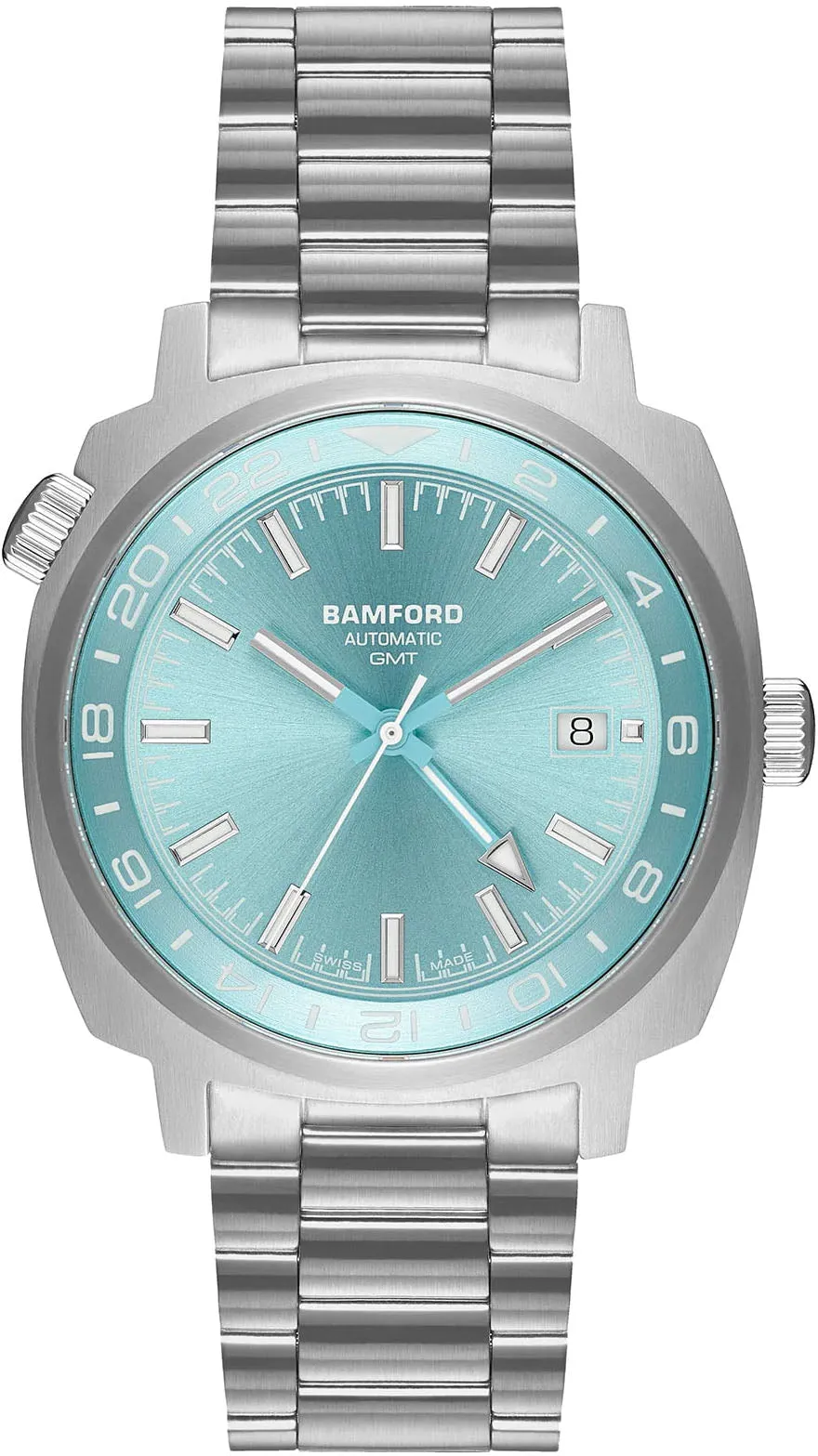 Bamford GMT Steel Glacier Watch