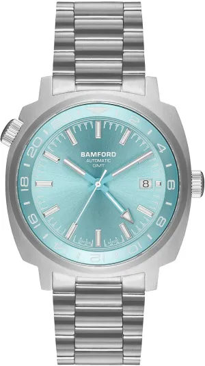 Bamford GMT Steel Glacier Watch