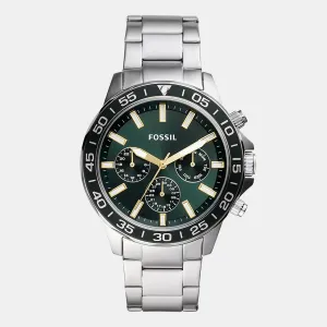 Bannon Men Quartz Green Dial Chronograph Stainless Steel Watch BQ2492
