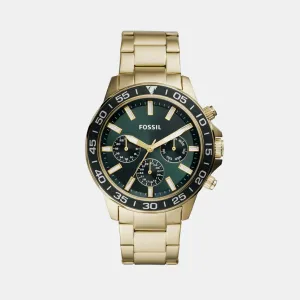 Bannon Men Quartz Green Dial Multi-Function Stainless Steel Watch BQ2493