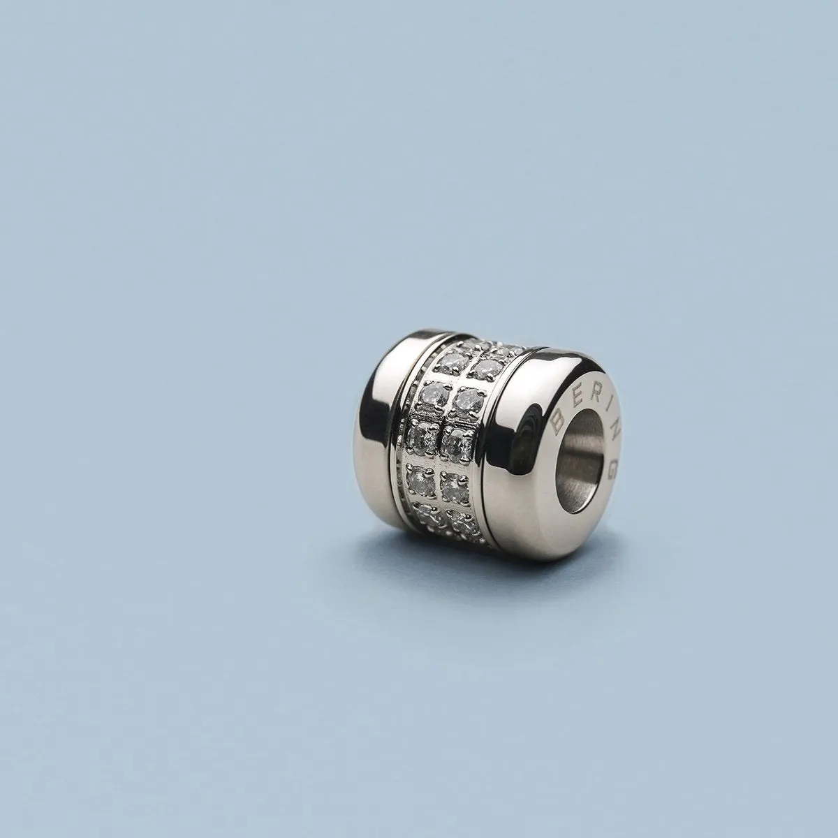 BERING Arctic Symphony Polished Silver Detachable Charm Set