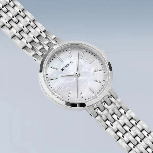Bering - Classic Mother Of Pearl Dial Polished Silver