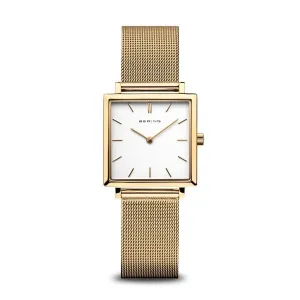Bering - Classic Square Mesh Gold & White Face