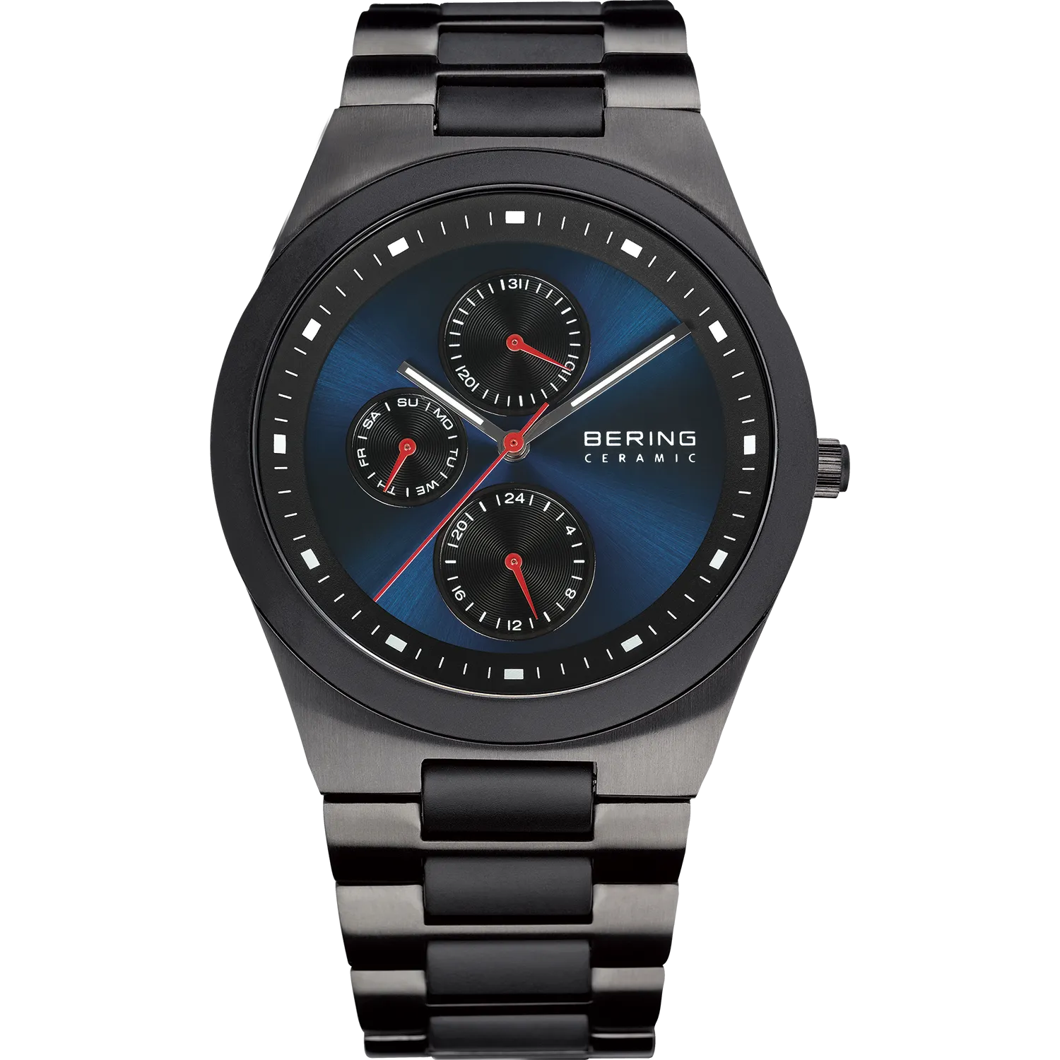 Bering - Gents Titanium Ceramic Bezel Blue Dial Watch