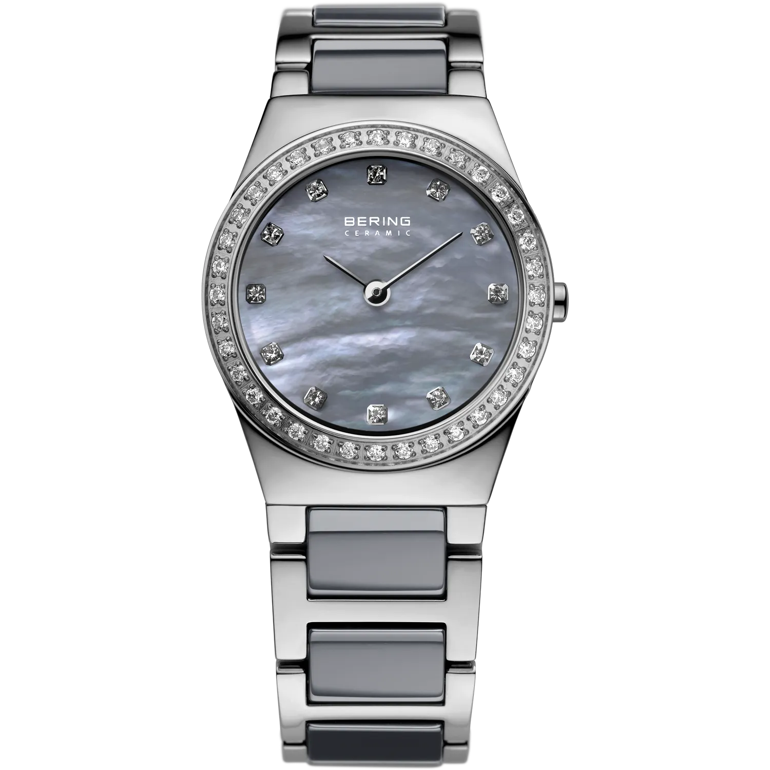 Bering - Ladies Grey Ceramic & Steel Watch