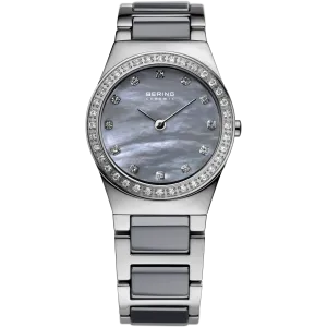 Bering - Ladies Grey Ceramic & Steel Watch