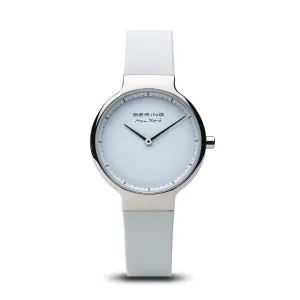 Bering - Max Ren Polished Silver, White 31mm