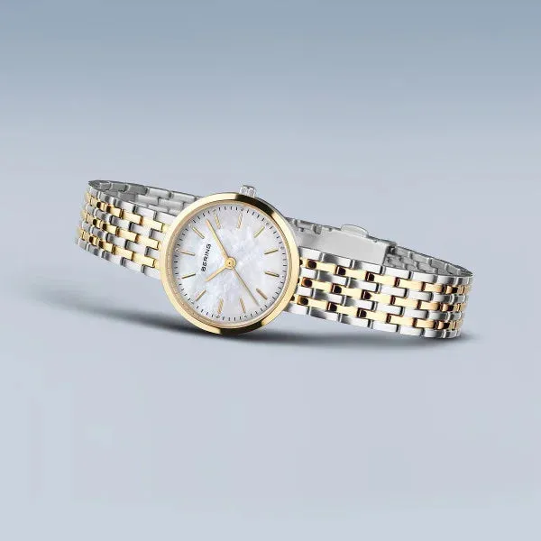 Bering - Mother Of Pearl Dial Silver & Gold Watch
