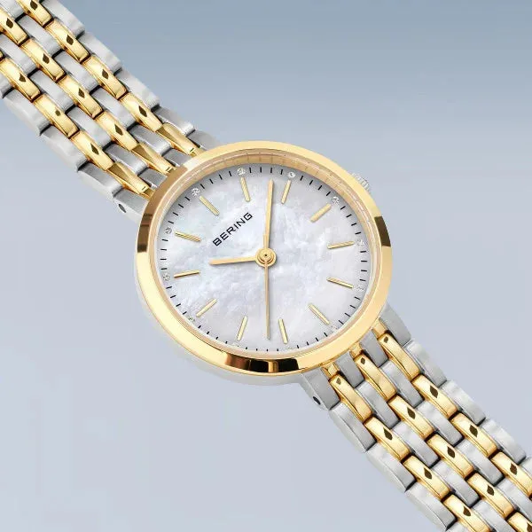 Bering - Mother Of Pearl Dial Silver & Gold Watch