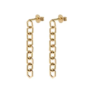 Boucles d'oreilles CLUSE Essentielle Gold Open Hexagons Chain CLJ51009
