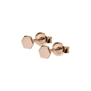 Boucles d'oreilles CLUSE Essentielle Rose Gold Hexagon Stud CLJ50006