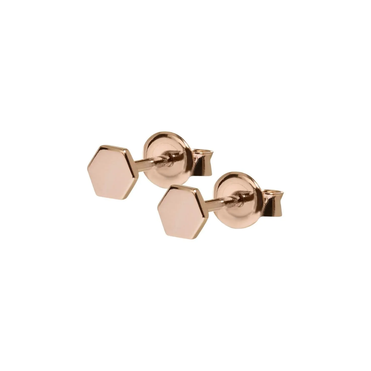 Boucles d'oreilles CLUSE Essentielle Rose Gold Hexagon Stud CLJ50006