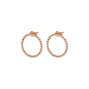 Boucles d'oreilles CLUSE Essentielle Rose Gold Open Circle Embellished Stud CLJ50007