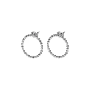 Boucles d'oreilles CLUSE Essentielle Silver Open Circle Embellished Stud CLJ52007
